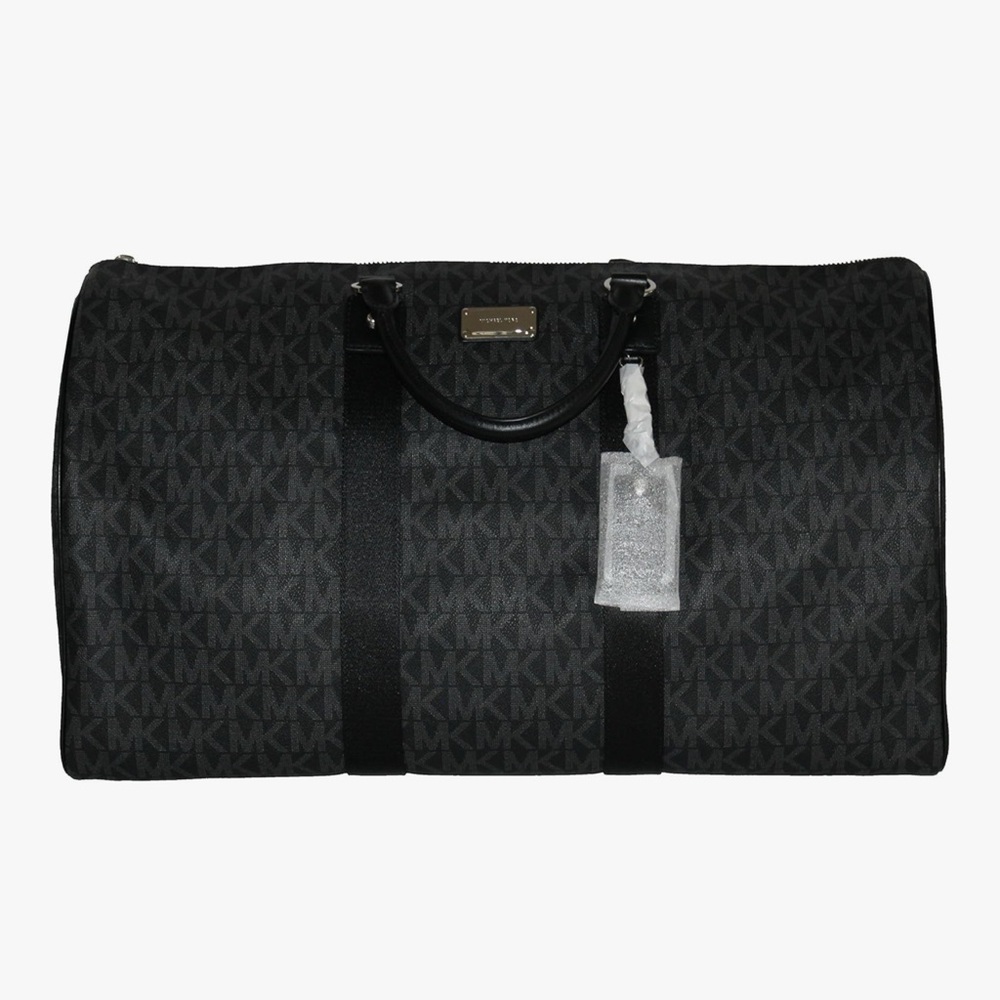 Michael Kors Monogram Black Duffel Bag